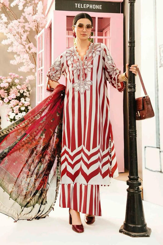 MARIA.B lawn embroidered patch work unstitced 3pc